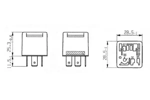 Handler.Part Relay, main current Bosch 0332019205 5