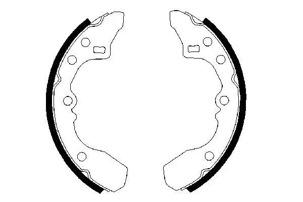 Handler.Part Brake shoe set Bosch 0986487282 1