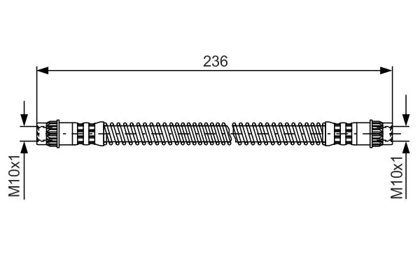 Handler.Part Brake hose Bosch 1987476148 1