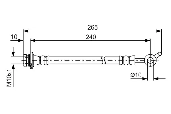 Handler.Part Brake hose Bosch 1987481570 5