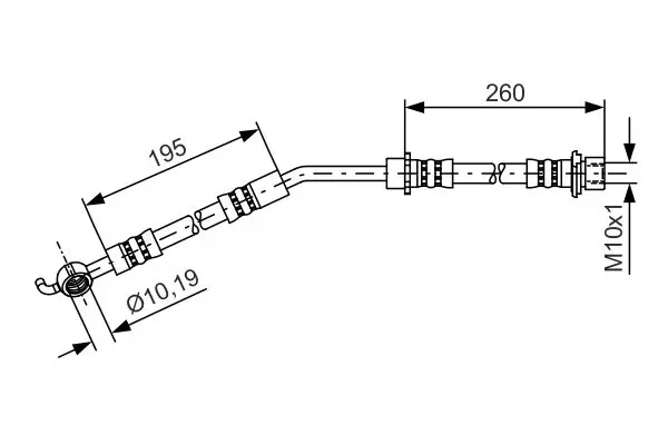 Handler.Part Brake hose Bosch 1987481408 1