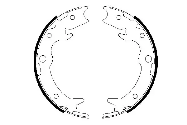 Handler.Part Brake shoe set, parking brake Bosch 0986487686 5