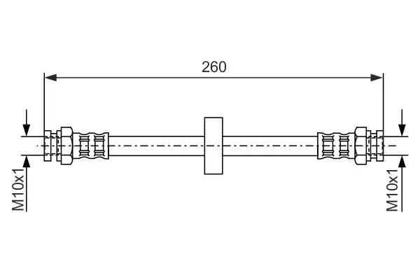 Handler.Part Brake hose Bosch 1987476092 1