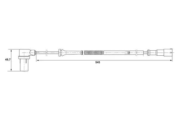 Handler.Part Sensor, wheel speed Bosch 0265006593 1