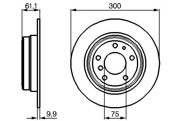 Handler.Part Brake disc Bosch 0986478321 1