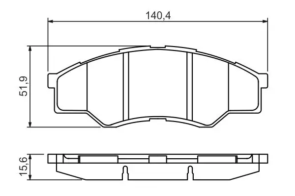 Handler.Part Brake pad set, disc brake Bosch 0986494425 5