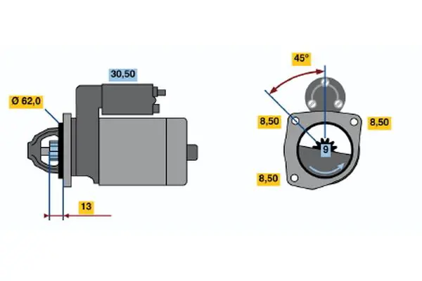 Handler.Part Starter Bosch 0986015551 1