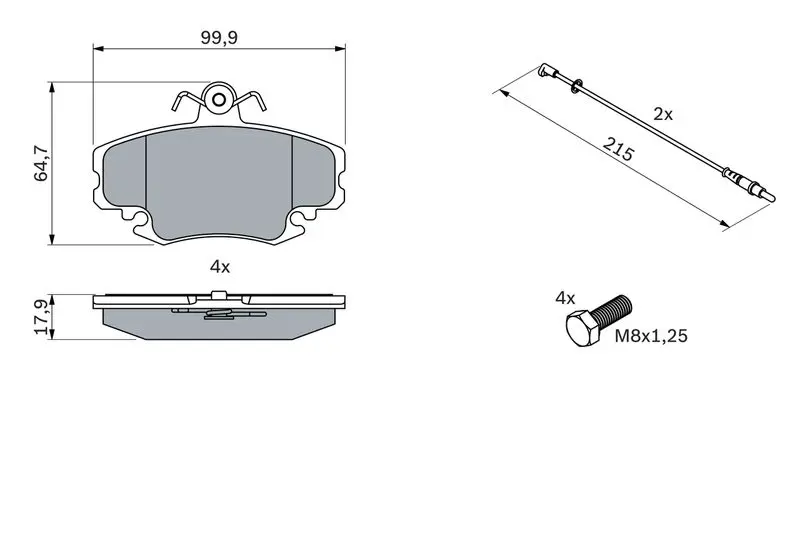 Handler.Part Brake pad set, disc brake Bosch 0986467720 5