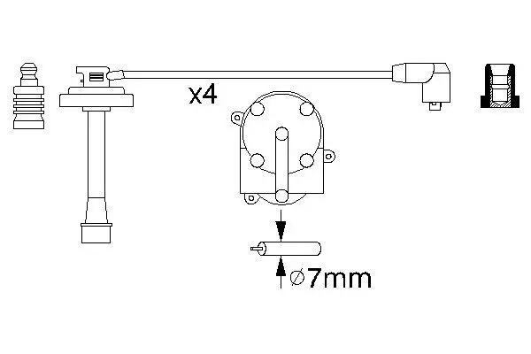 Handler.Part Ignition cable kit Bosch 0986356949 5