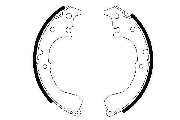 Handler.Part Brake shoe set Bosch 0986487349 1