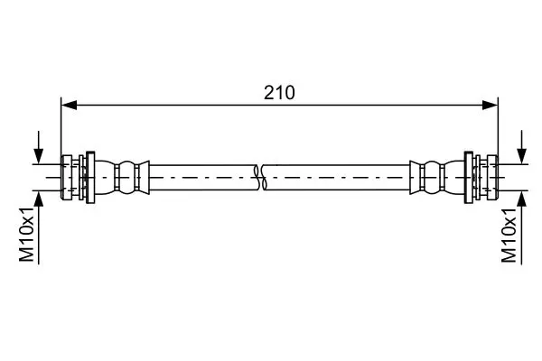 Handler.Part Brake hose Bosch 1987481628 1