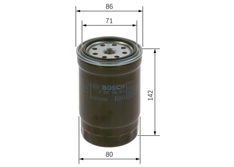 Handler.Part Fuel filter Bosch F026402813 5