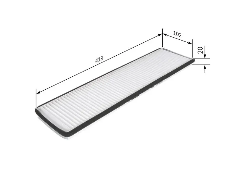 Handler.Part Filter, interior air Bosch 1987435024 5