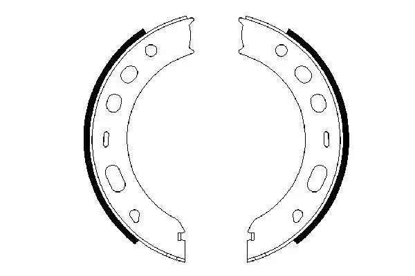 Handler.Part Brake shoe set, parking brake Bosch 0986487706 1