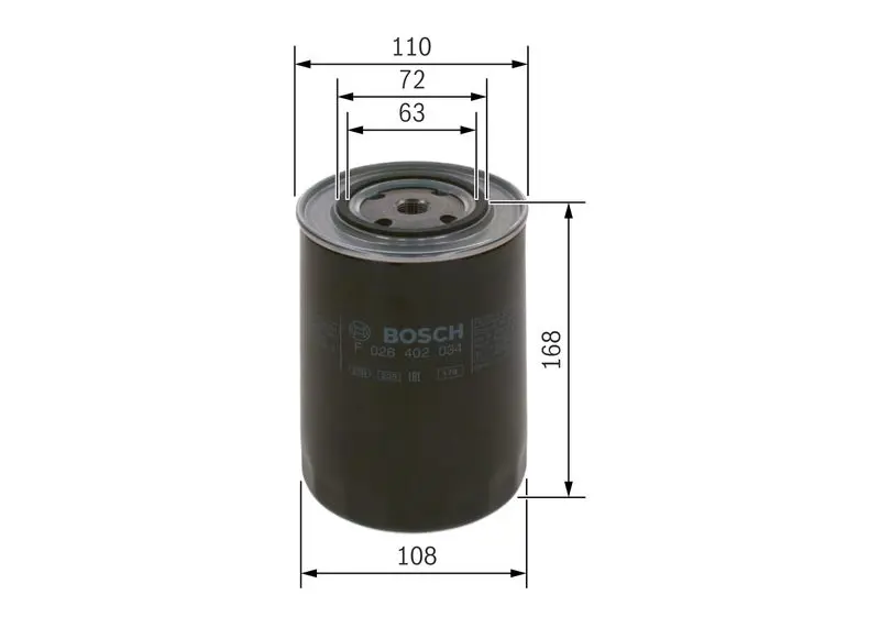 Handler.Part Fuel filter Bosch F026402034 5