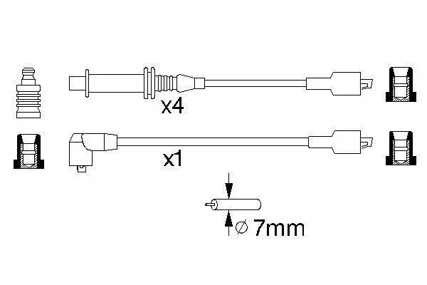 Handler.Part Ignition cable kit Bosch 0986356769 1