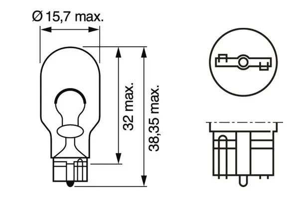 Handler.Part Bulb, tail light Bosch 1987302205 6