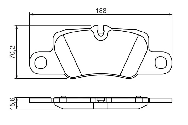 Handler.Part Brake pad set, disc brake Bosch 0986494431 7