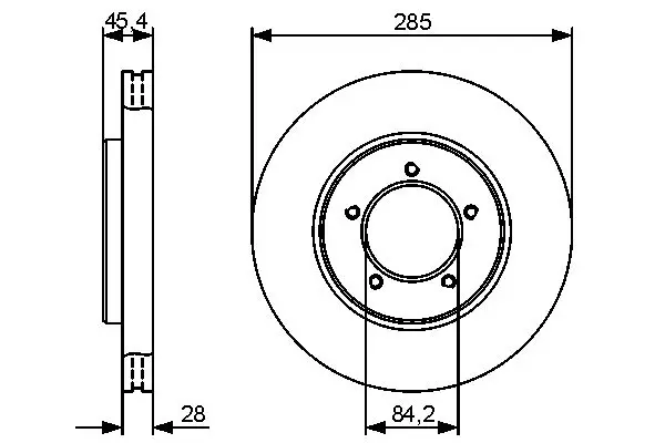 Handler.Part Brake disc Bosch 0986479427 1