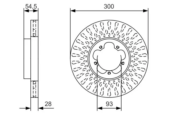 Handler.Part Brake disc Bosch 0986479B11 1