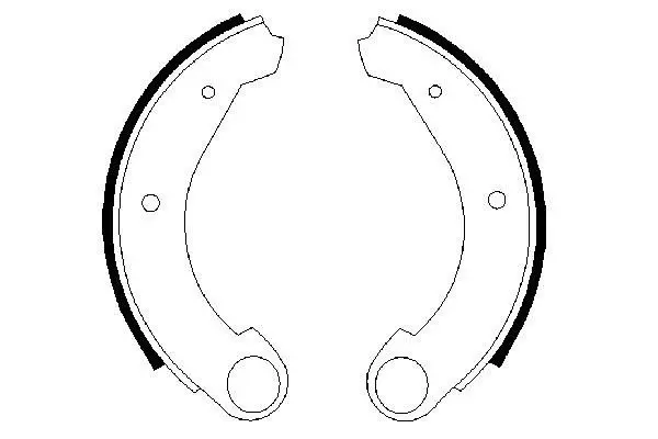 Handler.Part Brake shoe set Bosch 0986487322 1