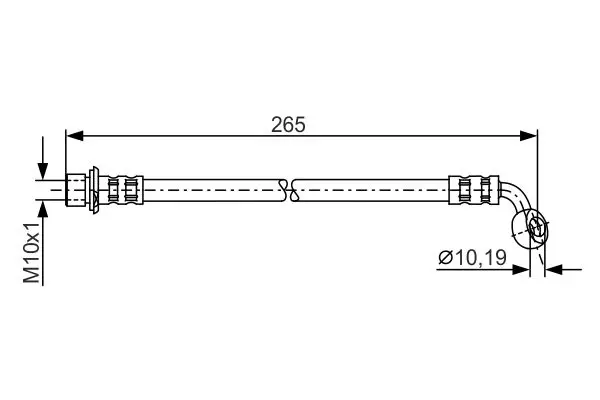 Handler.Part Brake hose Bosch 1987481127 1