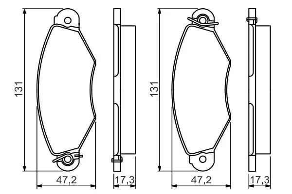 Handler.Part Brake pad set, disc brake Bosch 0986495235 7