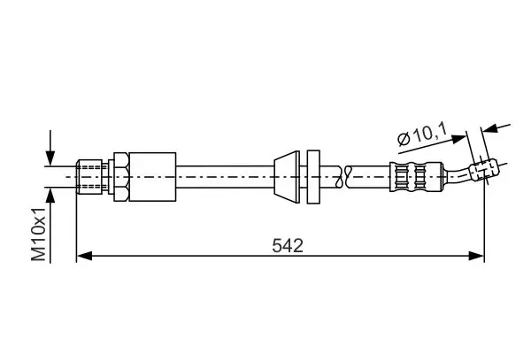 Handler.Part Brake hose Bosch 1987476243 1