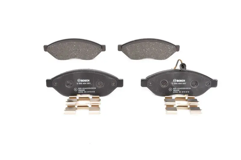 Handler.Part Brake pad set, disc brake Bosch 0986494581 1