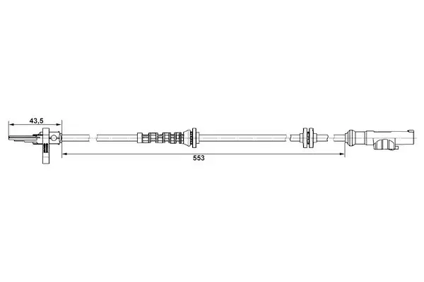 Handler.Part Sensor, wheel speed Bosch 0265007896 5