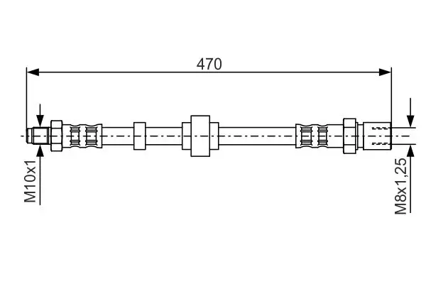 Handler.Part Brake hose Bosch 1987476524 1