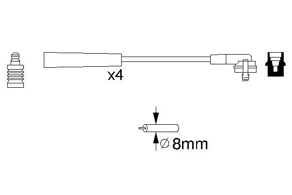 Handler.Part Ignition cable kit Bosch 0986356700 5