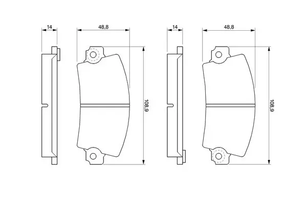 Handler.Part Brake pad set, disc brake Bosch 0986461396 5