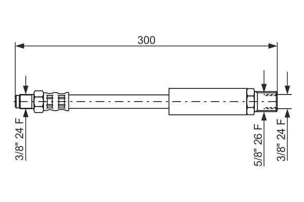 Handler.Part Brake hose Bosch 1987476577 1