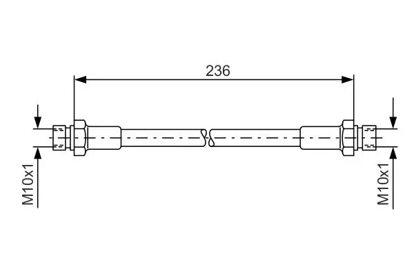 Handler.Part Brake hose Bosch 1987476289 1