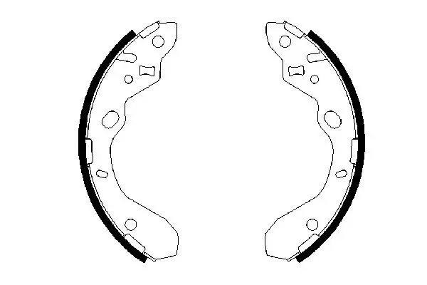 Handler.Part Brake shoe set Bosch 0986487652 1