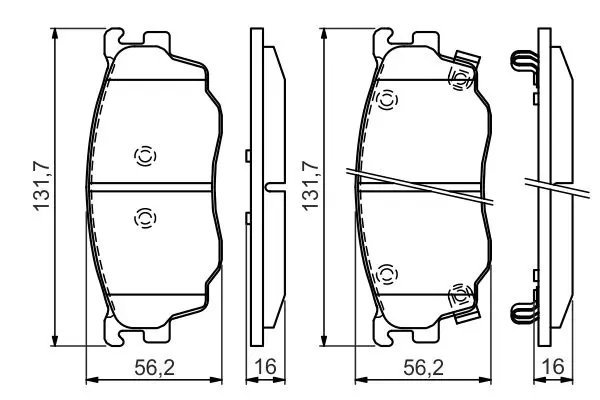 Handler.Part Brake pad set, disc brake Bosch 0986494394 7