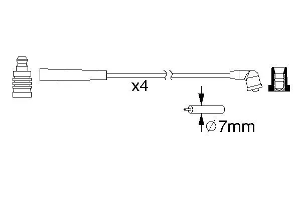 Handler.Part Ignition cable kit Bosch 0986357195 5