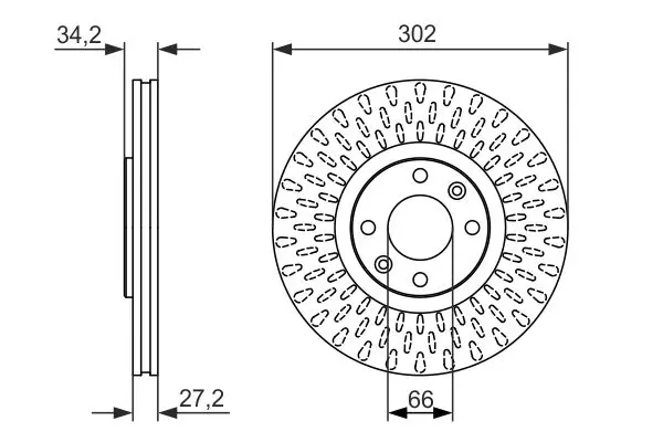 Handler.Part Brake disc Bosch 0986479376 1