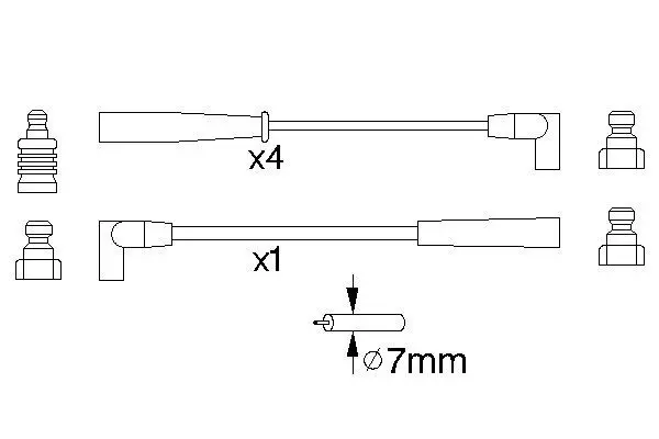 Handler.Part Ignition cable kit Bosch 0986356888 5