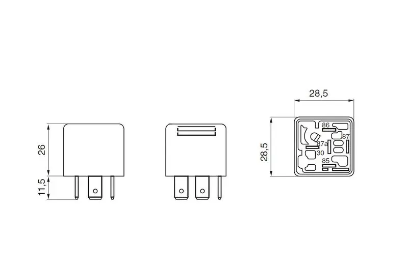 Handler.Part Relay, main current Bosch 0332209211 5