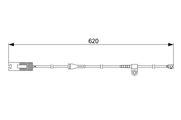 Handler.Part Warning contact, brake pad wear Bosch 1987474955 5