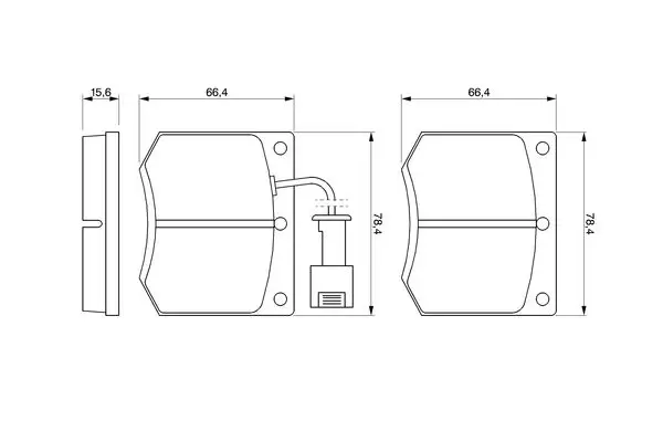 Handler.Part Brake pad set, disc brake Bosch 0986467930 1