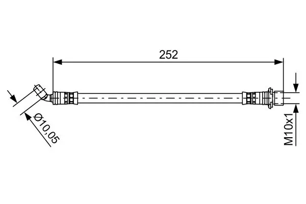 Handler.Part Brake hose Bosch 1987481662 1