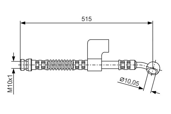 Handler.Part Brake hose Bosch 1987476900 5