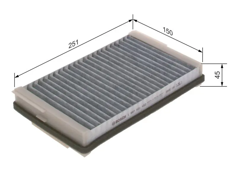 Handler.Part Filter, interior air Bosch 1987431452 5