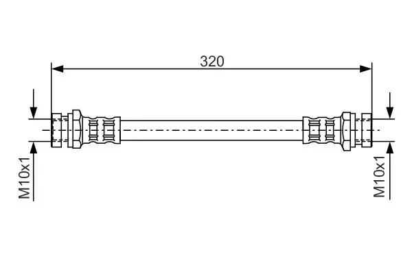 Handler.Part Brake hose Bosch 1987476541 1