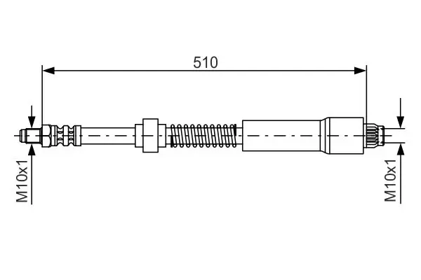 Handler.Part Brake hose Bosch 1987476675 1