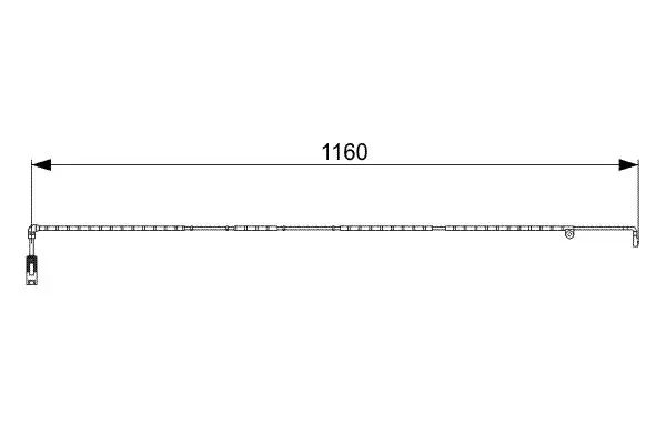 Handler.Part Warning contact, brake pad wear Bosch 1987473055 3