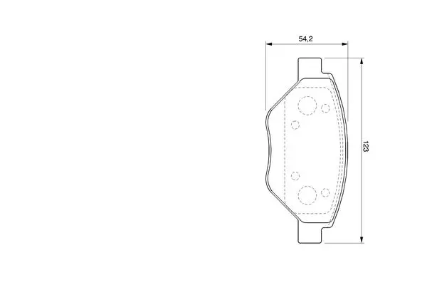 Handler.Part Brake pad set, disc brake Bosch 0986424774 7